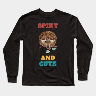 Spiky And Cute Hedgehog Long Sleeve T-Shirt